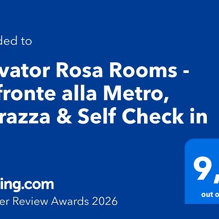 ゲストハウス Salvator Rosa - Di Fronte Metro, Terrazza & Self Check In 4*